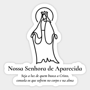 Our Lady of Aparecida (Nossa Senhora da Conceição Aparecida) 12B Sticker